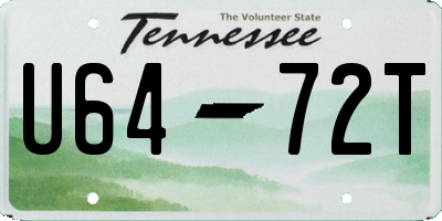 TN license plate U6472T