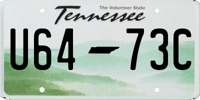 TN license plate U6473C