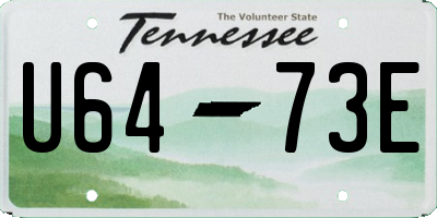 TN license plate U6473E
