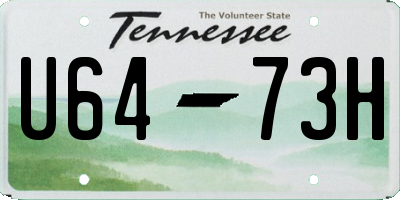 TN license plate U6473H
