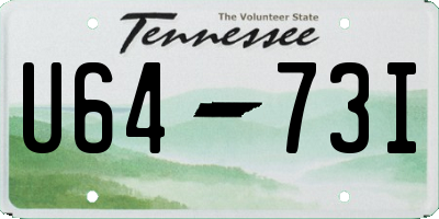 TN license plate U6473I