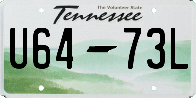 TN license plate U6473L