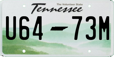 TN license plate U6473M
