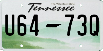 TN license plate U6473Q