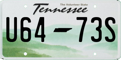 TN license plate U6473S