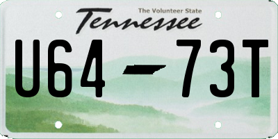 TN license plate U6473T