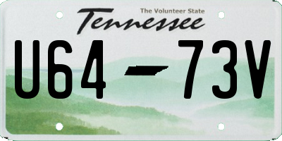 TN license plate U6473V