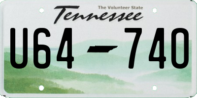 TN license plate U6474O