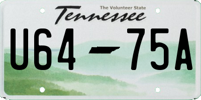 TN license plate U6475A