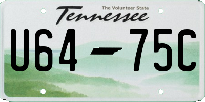 TN license plate U6475C
