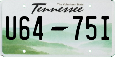 TN license plate U6475I
