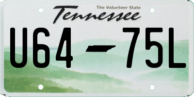 TN license plate U6475L