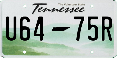 TN license plate U6475R