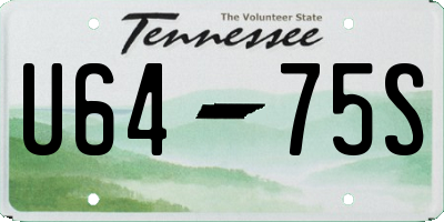 TN license plate U6475S