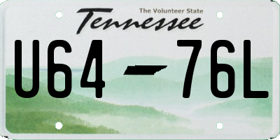 TN license plate U6476L
