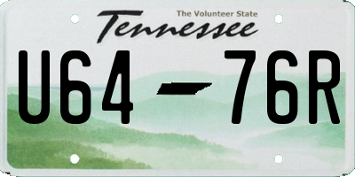TN license plate U6476R