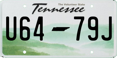 TN license plate U6479J