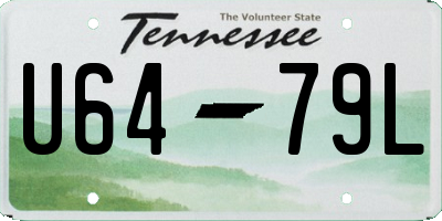 TN license plate U6479L