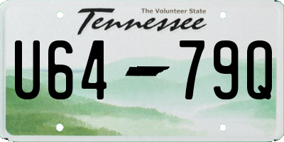 TN license plate U6479Q