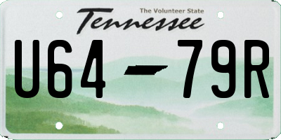 TN license plate U6479R