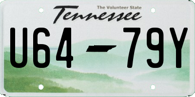 TN license plate U6479Y