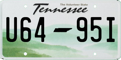 TN license plate U6495I