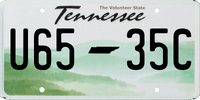 TN license plate U6535C