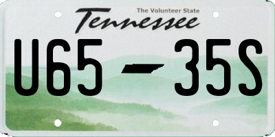 TN license plate U6535S