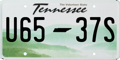 TN license plate U6537S