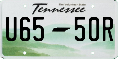 TN license plate U6550R