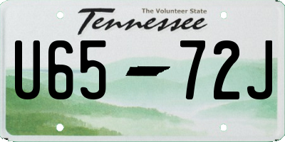 TN license plate U6572J