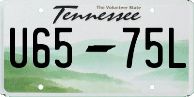 TN license plate U6575L