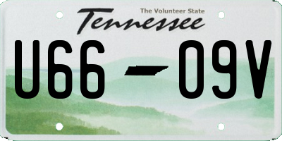 TN license plate U6609V