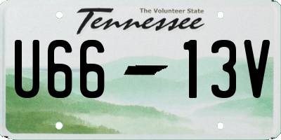TN license plate U6613V