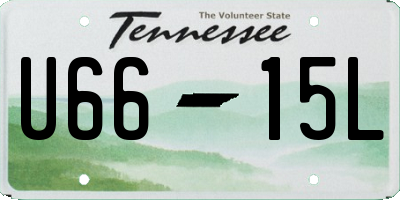 TN license plate U6615L