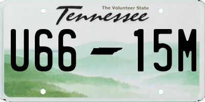 TN license plate U6615M