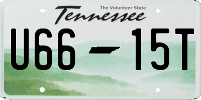 TN license plate U6615T