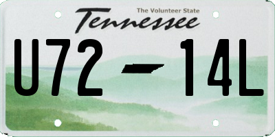 TN license plate U7214L