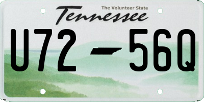 TN license plate U7256Q