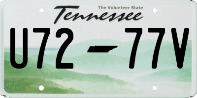 TN license plate U7277V