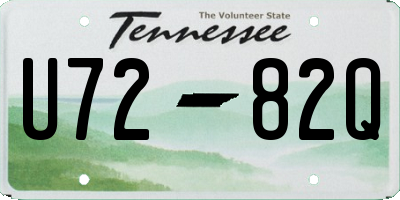 TN license plate U7282Q