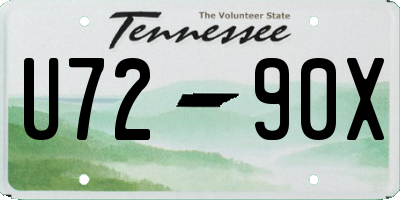 TN license plate U7290X