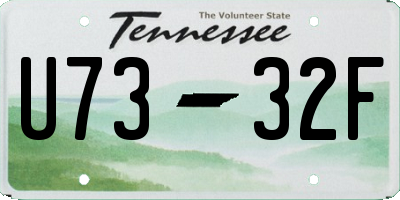 TN license plate U7332F
