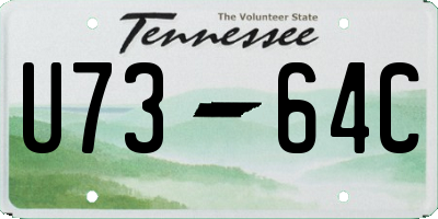 TN license plate U7364C