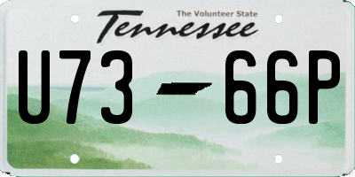 TN license plate U7366P