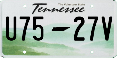 TN license plate U7527V