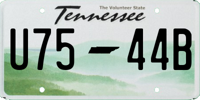 TN license plate U7544B