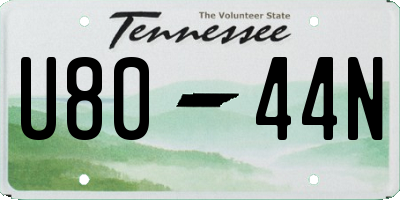 TN license plate U8044N