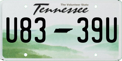 TN license plate U8339U
