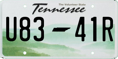 TN license plate U8341R